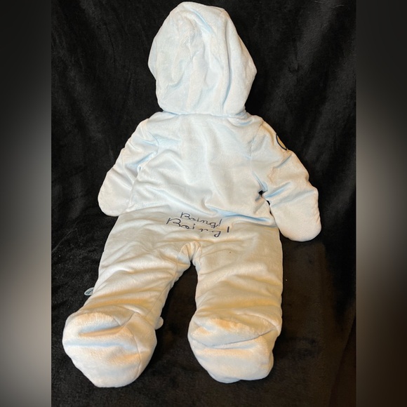 Winnie the Pooh size 3 months baby snowsuit blue with Tigger imprint. - Picture 3 of 4